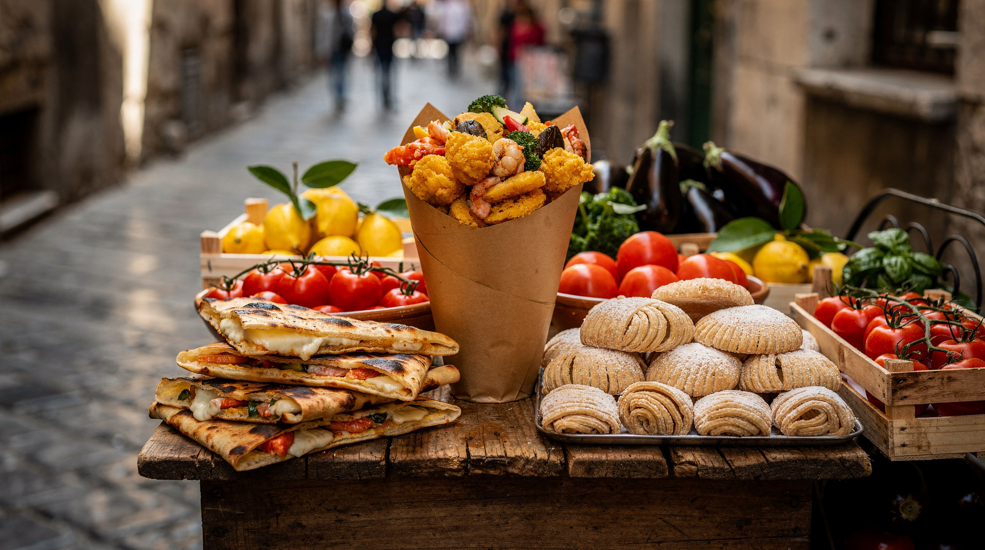 Comer de maravilla como vegetariano en Nápoles — La Marinara, los friarielli, la parmigiana y la fritura callejera. Nápoles es má