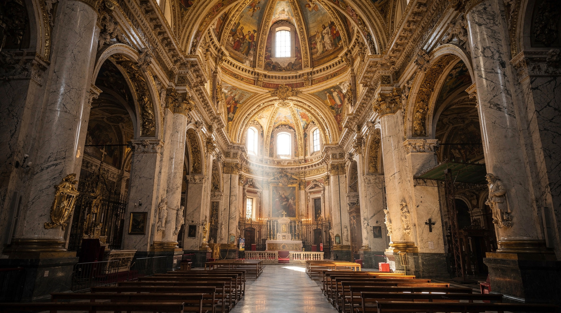 Certosa di San Martino en Nápoles — guía del monasterio de la colina — Certosa di San Martino Nápoles: colección de belenes, interior barroco, vistas p