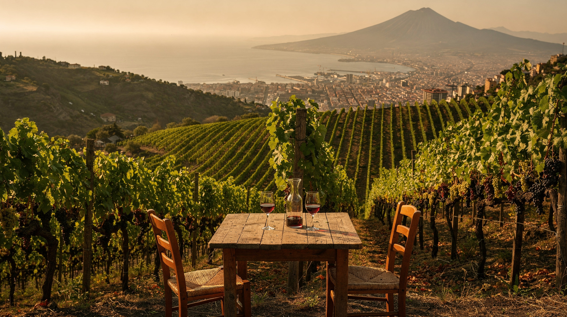 Falanghina y Aglianico — las uvas clave del vino de Campania — Las dos uvas clave de Campania — Falanghina (blanco fresco) y Aglianico (tinto p