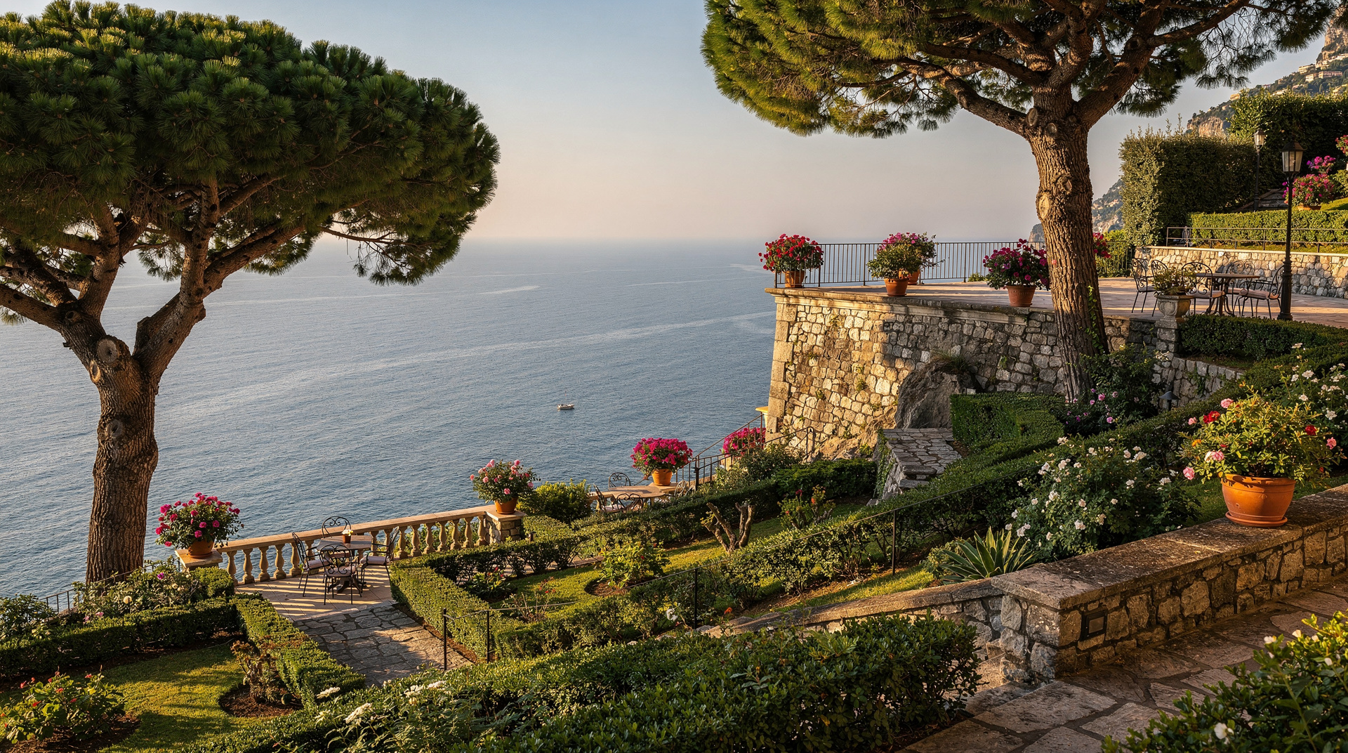 Guía de Ravello: jardines, música y las vistas desde sobre la costa — Ravello, a 350 m sobre la Costa Amalfitana, tiene dos magníficos jardines y tran