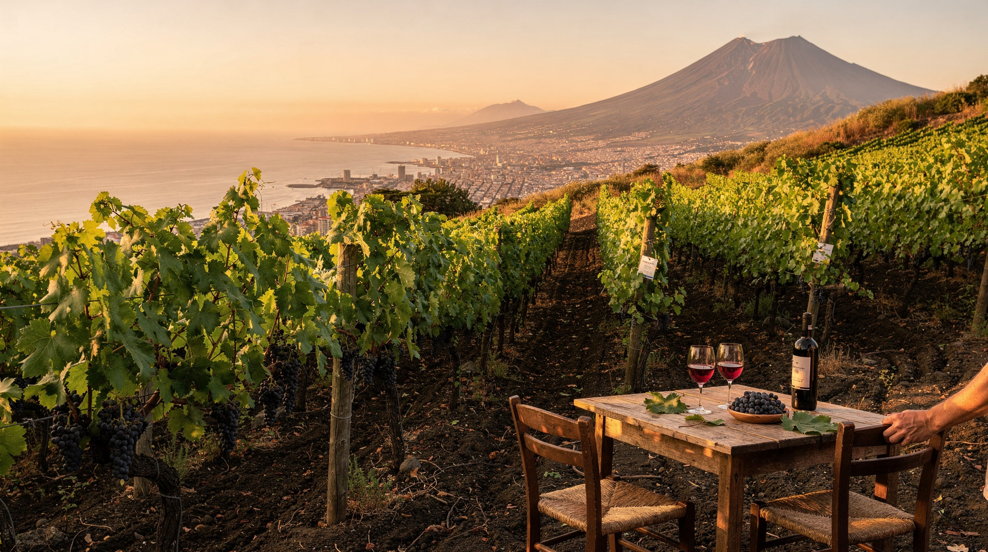 Cata de vinos cerca de Nápoles — Cata de vinos cerca de Nápoles: viñedos del Vesubio, limoncello de Sorrento, bla